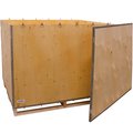 Global Industrial 6 Panel Shipping Crate w/ Lid & Pallet, 60L x 48W x 48H B2352209